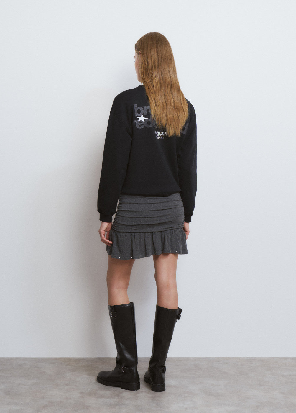 בראוני חצאית מיני לנשים