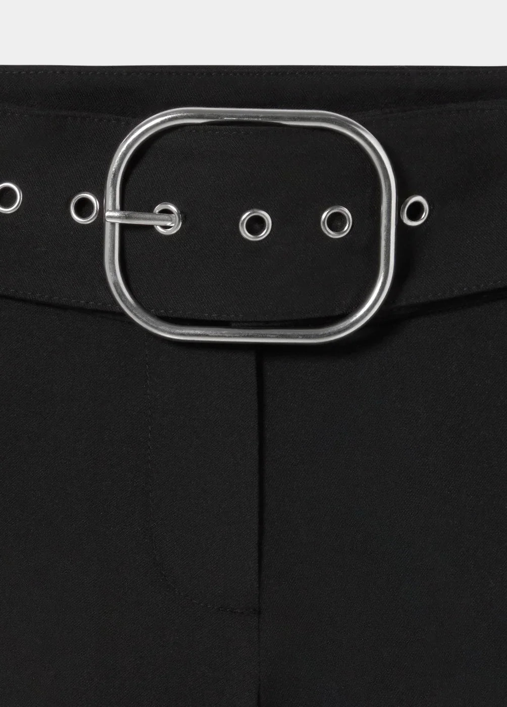 חגורת מתכת אופנתית בצבע שחור עם אבזם כסוף, מותג אופנה CHOZEN, קבוצת אלפא