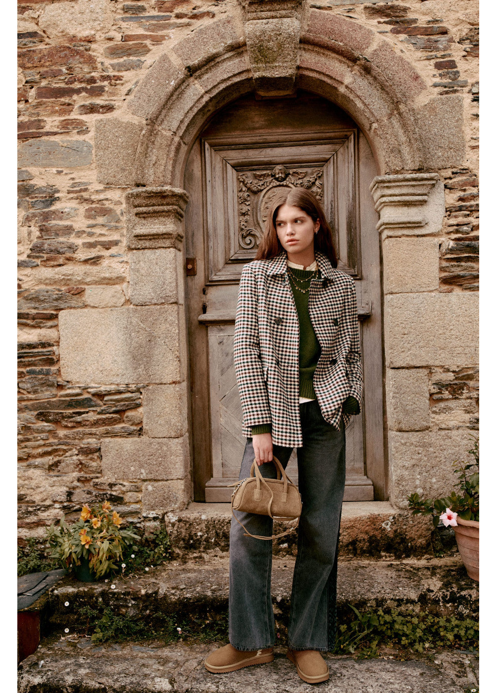 בראוני מעיל מחויט לנשים