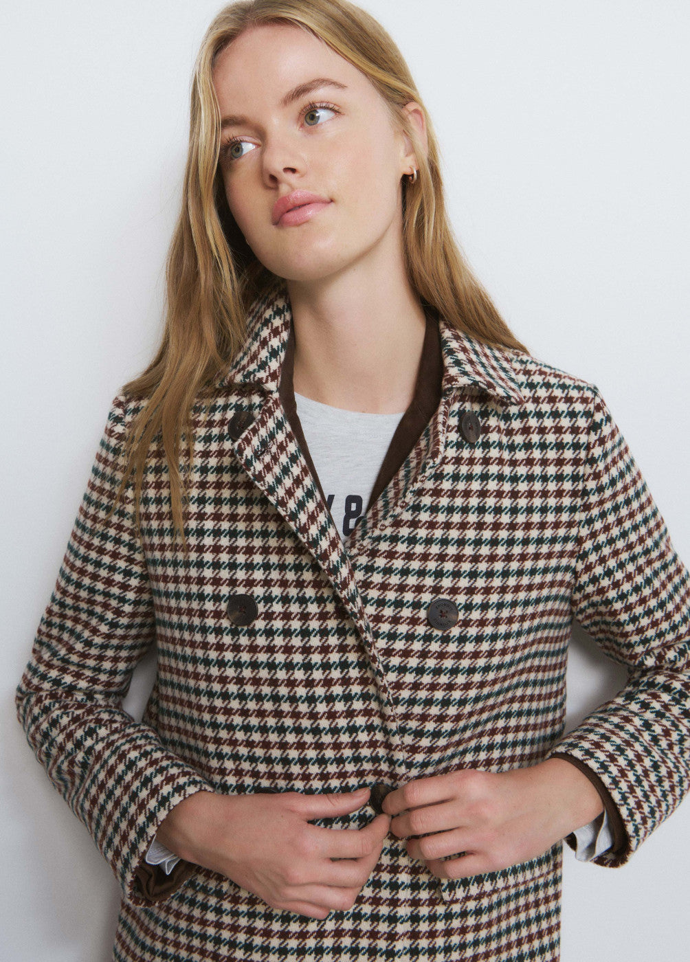 בראוני מעיל מחויט לנשים