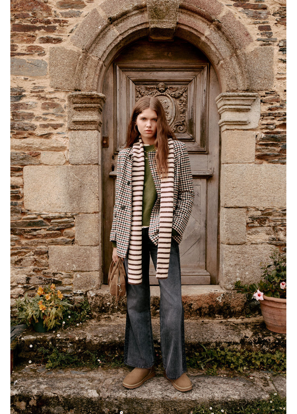 בראוני מעיל מחויט לנשים