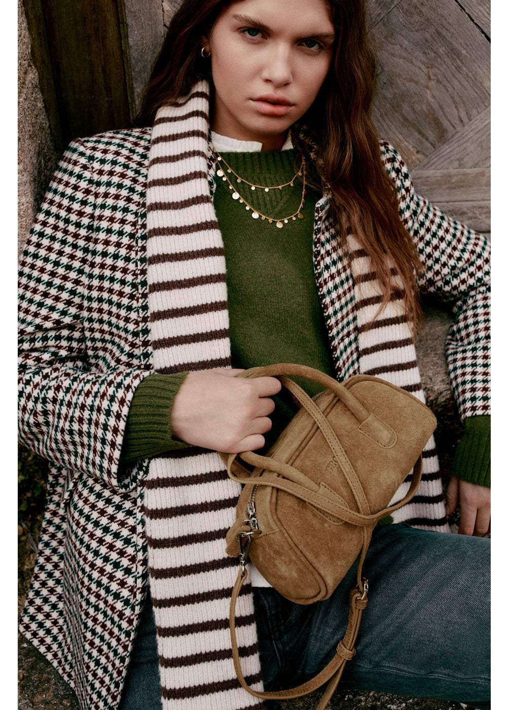 בראוני מעיל מחויט לנשים