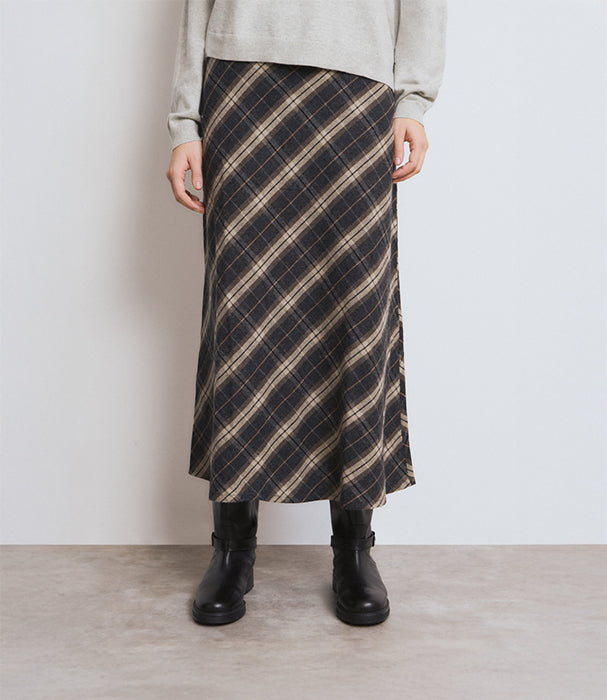 בראוני חצאית מקסי לנשים