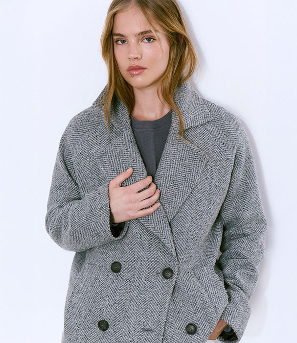 בראוני מעיל לנשים - CHOZEN