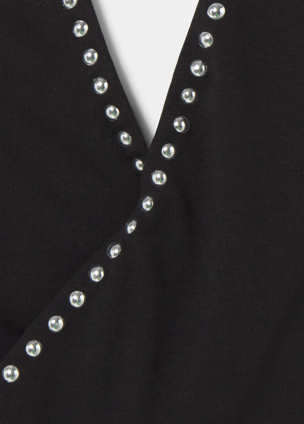 בד שחור עם עיטור פנינים כסופות, עיצוב יוקרתי אופנתי מחנות CHOZEN