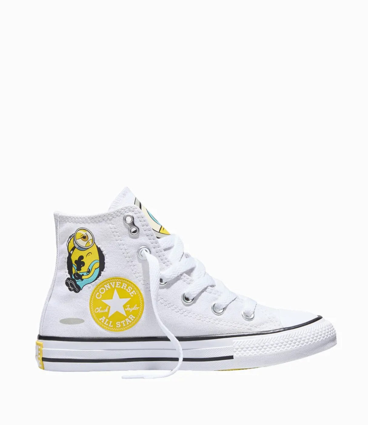 קונברס סניקרס CHUCK TAYLOR ALL STAR גבוהות בשילוב מיניונים לילדים