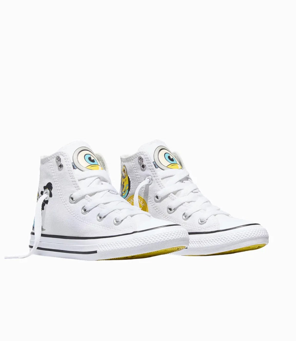 קונברס סניקרס CHUCK TAYLOR ALL STAR גבוהות בשילוב מיניונים לילדים