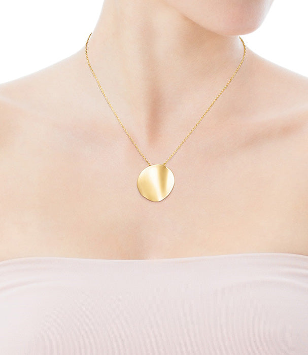 טואוס שרשרת עלה כותרת Nenufar מורמייל צהוב